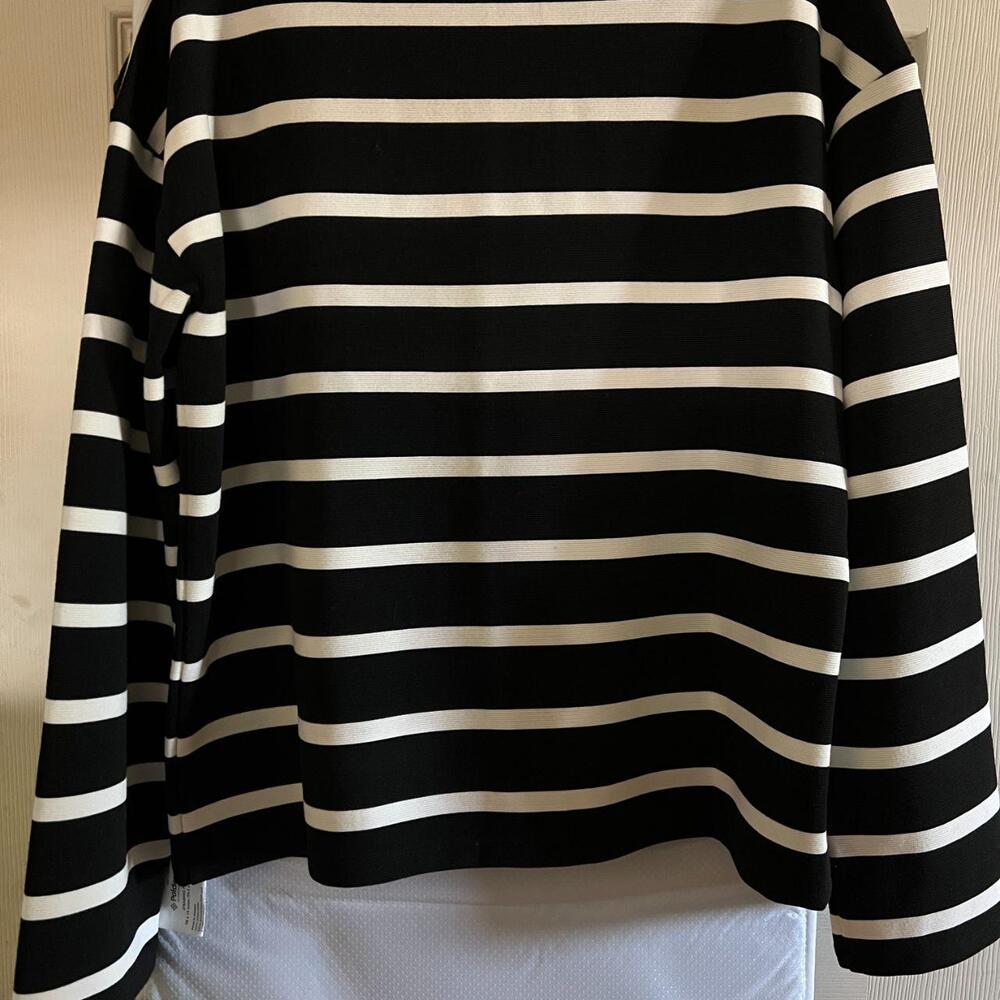 Rag & bone Women's Irina Textured Stripe Long Sleeve Top image 2